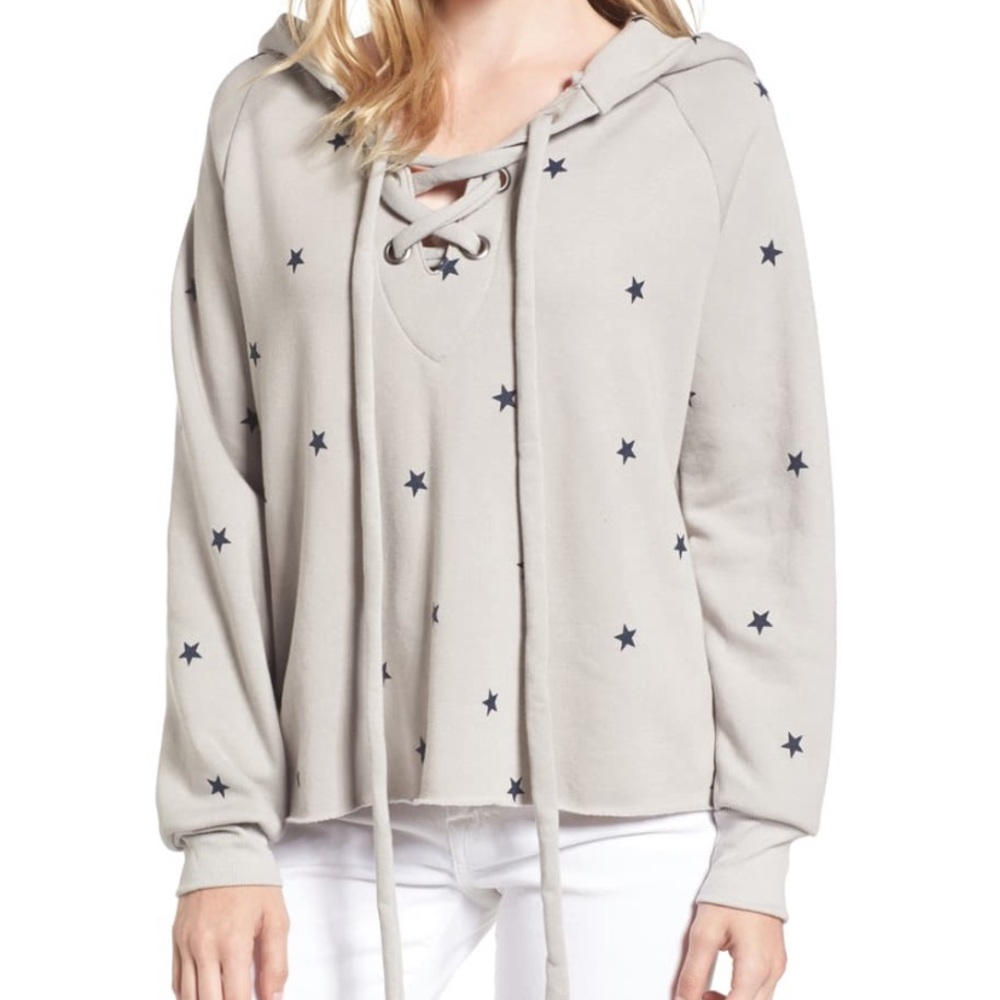 NWOT Wildfox football star hoodie